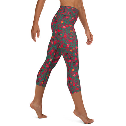 Rombos- Yoga Capri Leggings